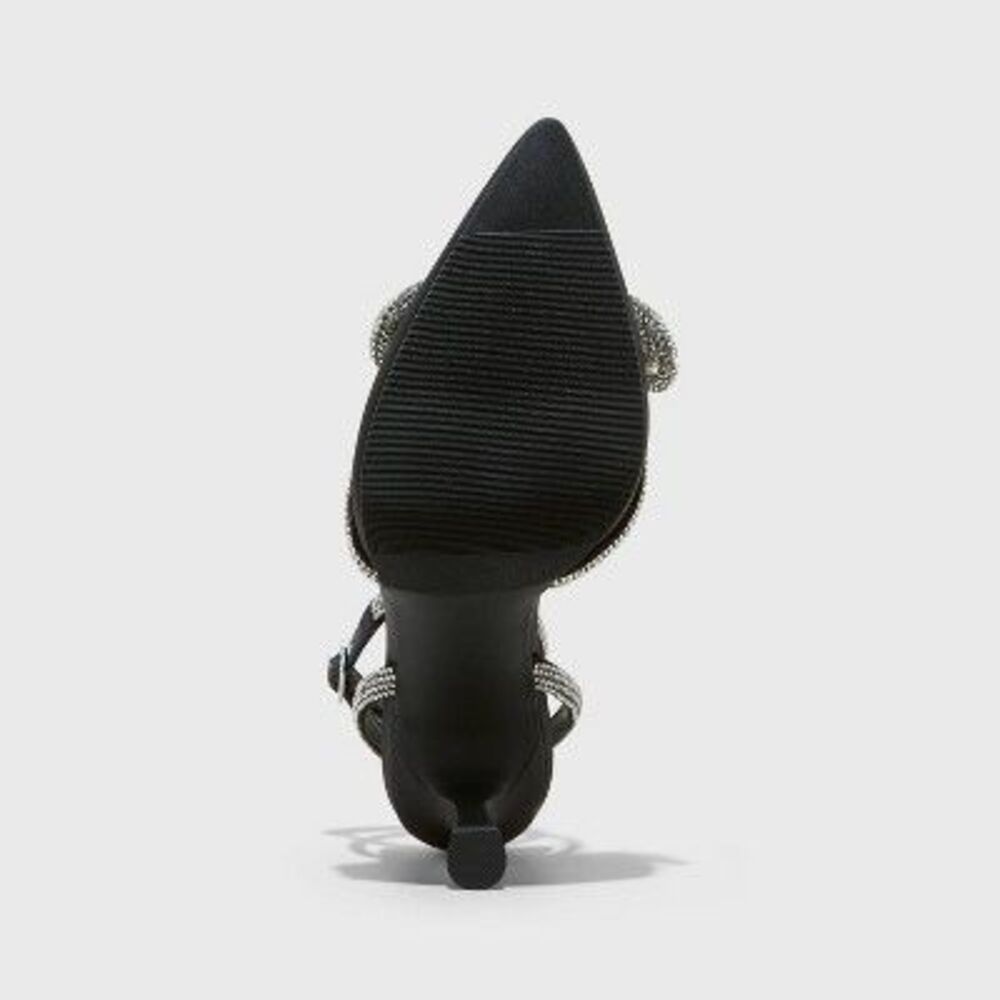 Women's Carmin Bow Pumps - A New Day Black 9.5 - Picture 3 of 3